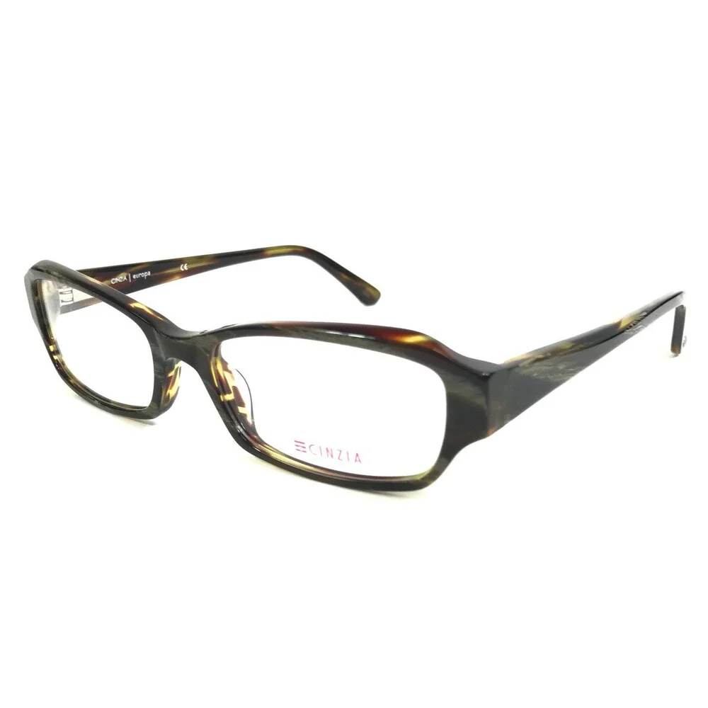 Cinzia Eyeglasses Frames CIN-5054 C3 Tortoise Rectangle Full Rim 54-17-145
